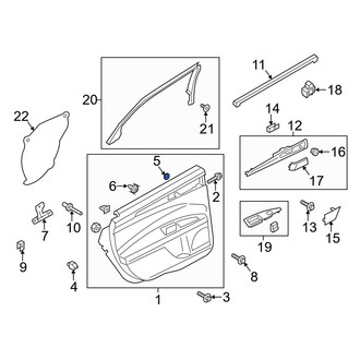 Ford OE - Radiator Support Access Cover Nut