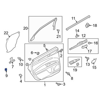 Ford OE - Radiator Support Access Cover Nut