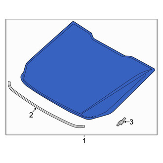 Ford OE - Rear Back Glass