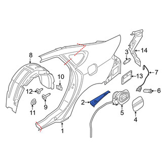 Ford OE - Rear Left Outer Quarter Panel Extension