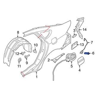 Ford OE - Front Left Drive Motor Battery Pack Charging Port Door Release Actuator