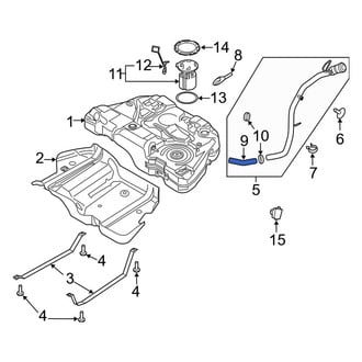 Ford OE - Fuel Filler Hose