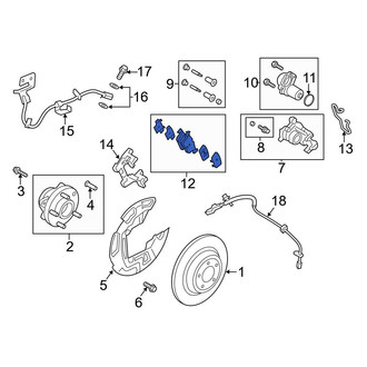 Ford OE - Rear Disc Brake Pad Set