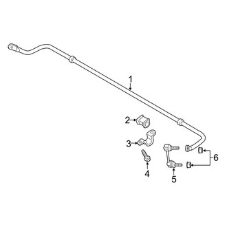 Ford OE - Rear Suspension - Stabilizer Bar & Components