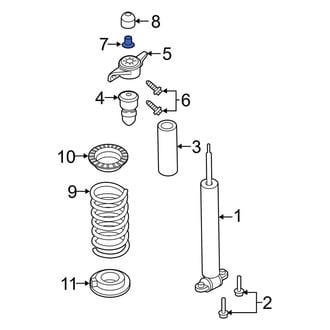Ford OE - Upper Body Mount Cushion Nut
