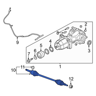 Ford OE - Front Right CV Axle Assembly