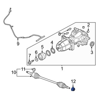 Ford OE - CV Joint Nut