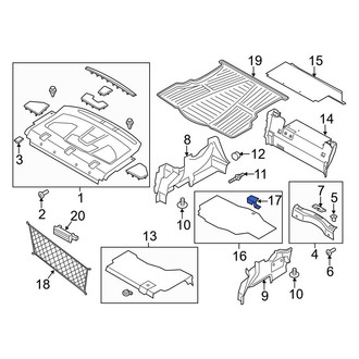 Ford OE - Rear Cargo Cover Handle