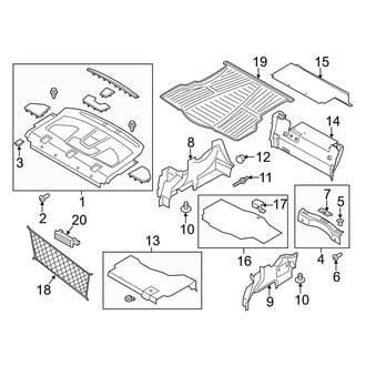 Ford OE - Rear Body & Floor - Interior Trim (S / S Hybrid / SE / SE Hybrid / Titanium / Titanium Hybrid)