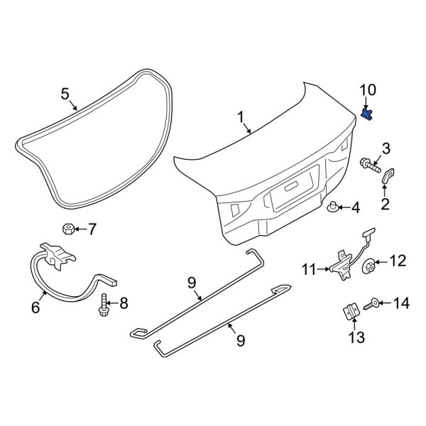 Deck Lid Stop Buffer