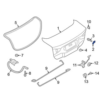 Ford OE - Rear Deck Lid Stop Buffer