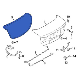 Ford OE - Rear Deck Lid Seal