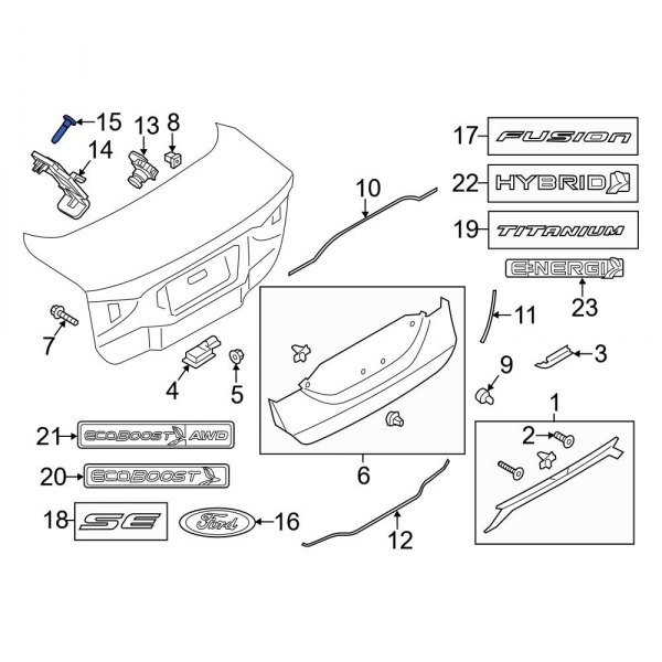 Park Assist Camera Screw