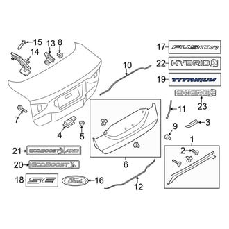 Ford OE - Rear Deck Lid Emblem