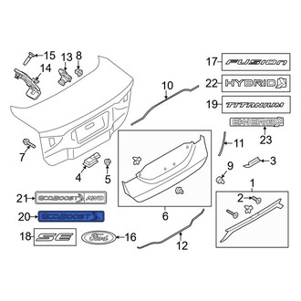 Ford OE - Rear Deck Lid Emblem