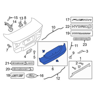 Ford OE - Rear Lower Deck Lid Finish Panel