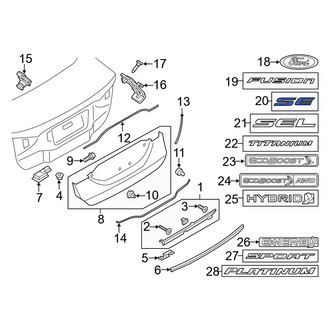 Ford OE - Rear Deck Lid Emblem