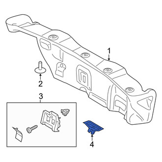 Ford OE - Rear Deck Lid Latch Cover