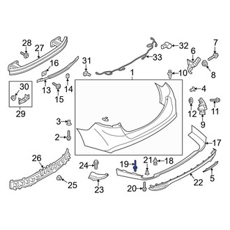 Ford OE - Bumper Cover Rivet
