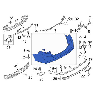 Ford OE - Rear Bumper Cover