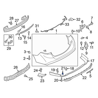 Ford OE - Valance Panel Clip