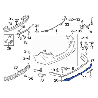 Ford OE - Rear Bumper Cover Spacer Panel