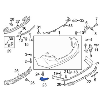 Ford OE - Rear Left Bumper Trim