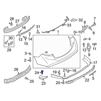 Ford OE - Bumper Trim Screw