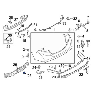 Ford OE - Bumper Trim Nut