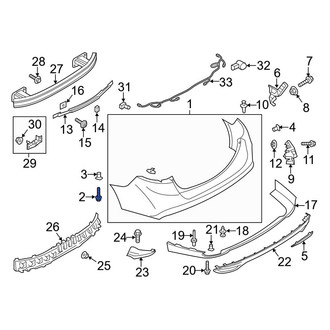Ford OE - Bumper Step Pad Screw