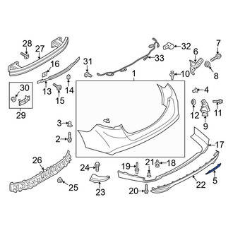 Ford OE - Rear Left Reflector Panel