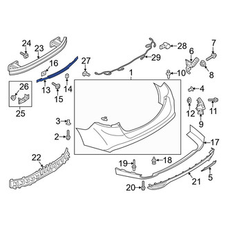 Ford OE - Center Bumper Cover Bracket