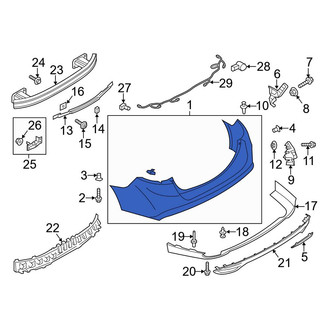Ford OE - Rear Bumper Cover