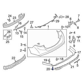 Ford OE - Bumper Trim Screw