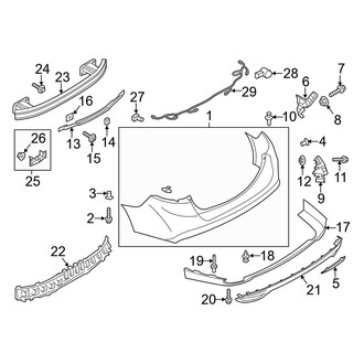 Ford OE - Rear Bumper - Bumper & Components (Sport)