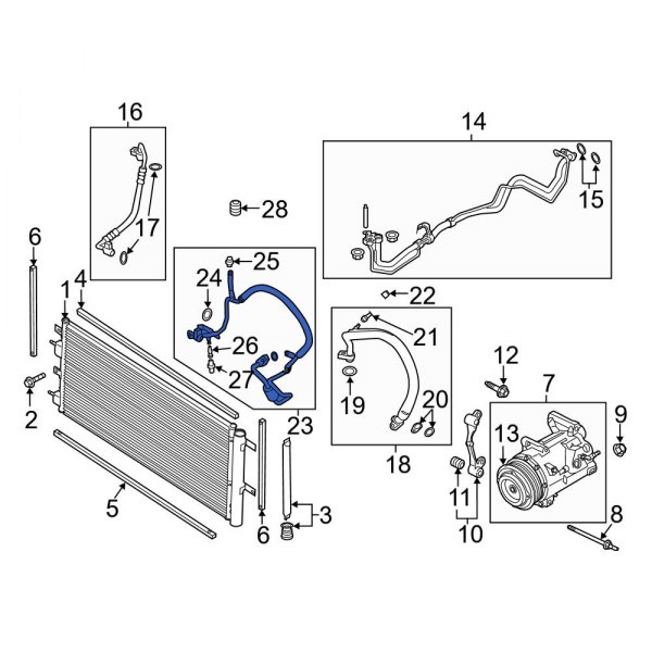 A/C Refrigerant Discharge Hose