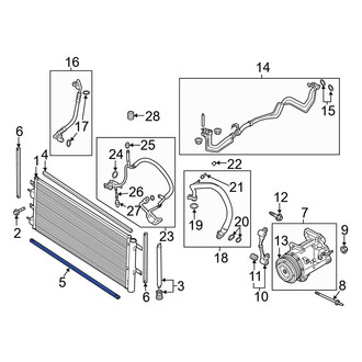 Ford OE - Lower A/C Condenser Seal
