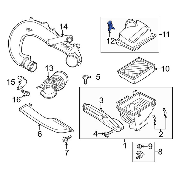 Ford OE 9C1Z12A697D Air Charge Temperature Sensor