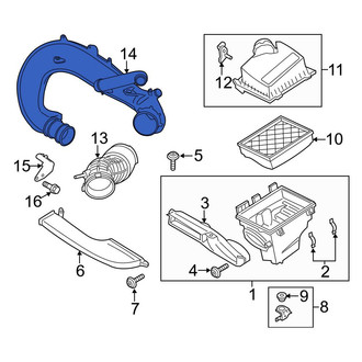 Ford OE - Engine Air Intake Hose