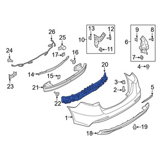 Ford OE - Rear Bumper Impact Absorber