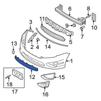 Ford OE - Front Grille Molding