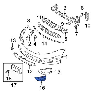 Ford OE - Front Left Fog Light Housing