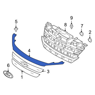 Ford OE - Front Upper Grille