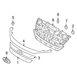 Ford OE - Grille & Components (Hybrid)