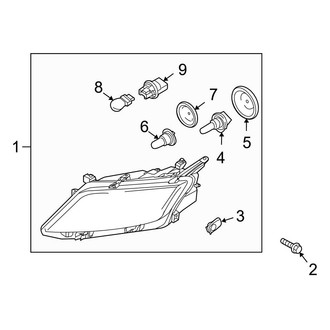 Ford OE - Front Lamps - Headlamp Components (FULL HYBRID EV-GAS (FHEV))