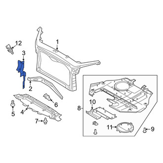Ford OE - Front Left Upper Radiator Support Air Deflector