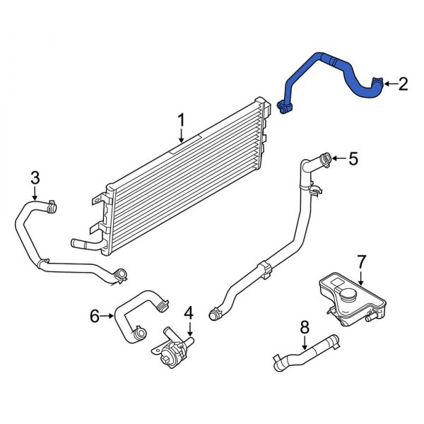 Drive Motor Inverter Radiator Hose