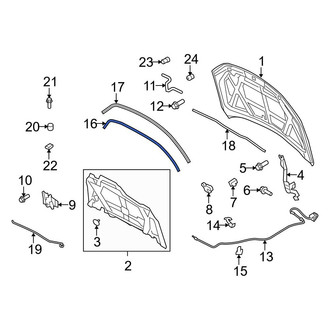 Ford OE - Front Hood Seal