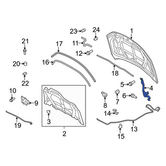 Ford OE - Front Right Hood Hinge