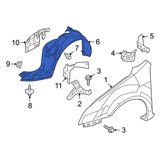Ford OE - Front Right Fender Splash Shield